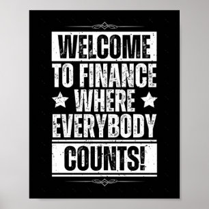 Office おもしろい Financeステッカー1 ポスター