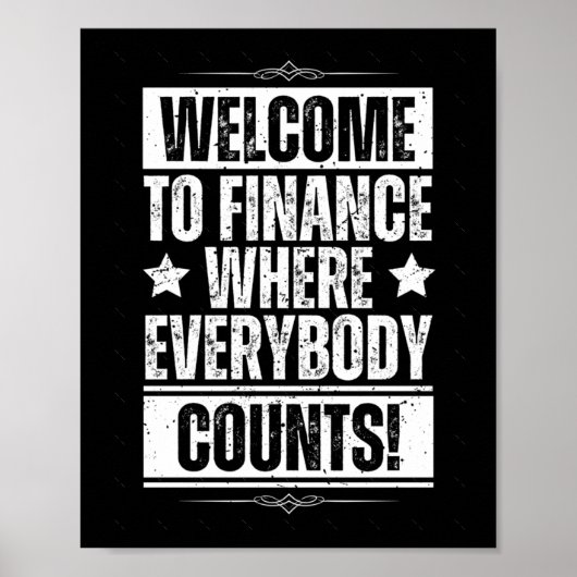 Office おもしろい Financeステッカー1 ポスター (正面)
