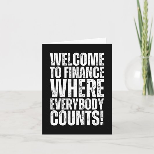 Office おもしろい Financeステッカー3 カード (正面)