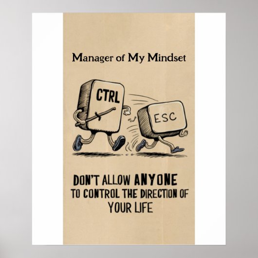 Office おもしろい Mous: Manager of My Mindset Poster ポスター (正面)