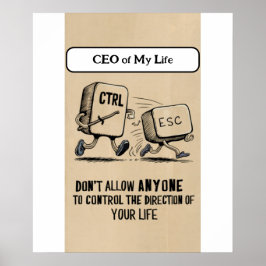 Office おもしろい Mous: My Life PosterのCEO ポスター