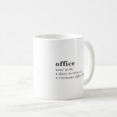 office – ディクショナリ定義 コーヒーマグカップ (正面右)