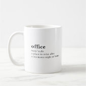 office – ディクショナリ定義 コーヒーマグカップ (左)