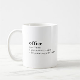 office – ディクショナリ定義 コーヒーマグカップ