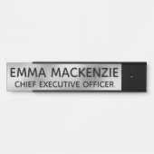 Office フェイク Glassぶら下がったのドアの署名プレート サインプレート (正面)