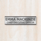 Office フェイク Glassぶら下がったのドアの署名プレート サインプレート (正面)