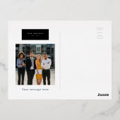 Office 企業の City Skylineビジネス 箔シーズンポストカード (裏面)