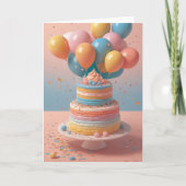 Office Birthday Party Celebration カード (正面)