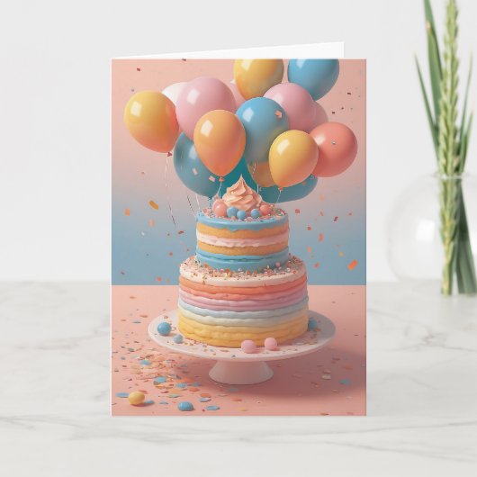Office Birthday Party Celebration カード (正面)