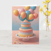 Office Birthday Party Celebration カード (黄色い花)