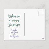 Office Birthday Postcard シーズンポストカード (裏面)