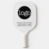 Office Businessの基本ロゴと文字で色を編集できる ピックルボールラケット (正面)