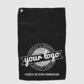 Office Businessの基本ロゴ(情報連絡付き) ゴルフタオル (正面)