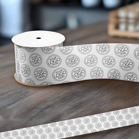 Office Businessの基本ロゴ(情報連絡付き) サテンリボン