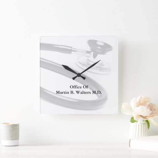 Office Business博士の柱時計 スクエア壁時計 (ホーム)