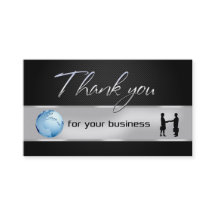 Office Business People World Globeサンキューカード