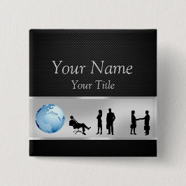 Office Business People World Globe – ボタン 缶バッジ