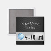 Office Business People World Globe – マグネット (正面/裏面)