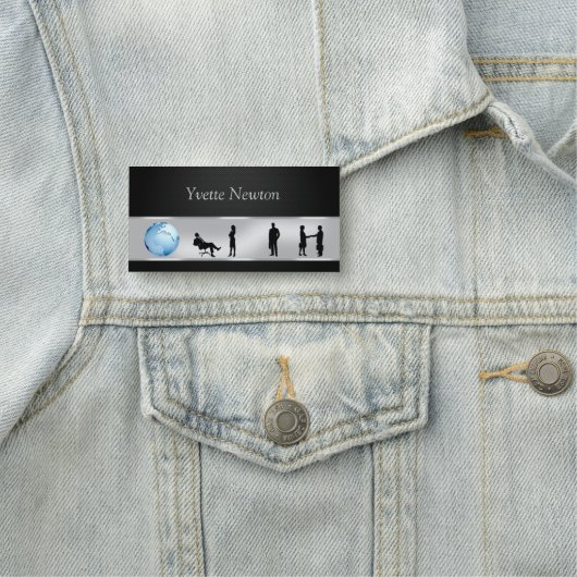 Office Business People World Globe 名札 (インサイチュ)