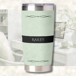 Office Chic Sage Green Desk Accessory 保温保冷タンブラー