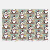 Office Christmas Animal Wraping紙選択 ラッピングペーパーシート (正面3)