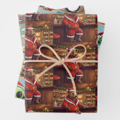 Office Christmas Animal Wraping紙選択 ラッピングペーパーシート (インサイチュ)