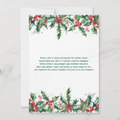 Office Christmas Potluck Holiday Party 招待状 (裏面)