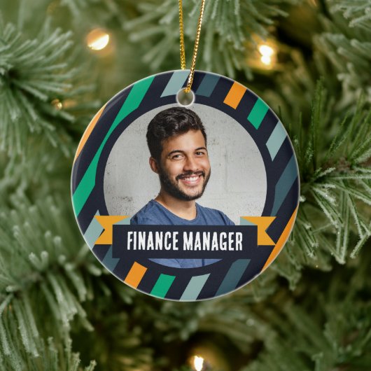 Office Christmas Tree - 財務マネージャー セラミックオーナメント (ツリー)