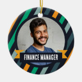 Office Christmas Tree - Finance Manager セラミックオーナメント (正面)