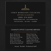 Office Cleaning Professional Black Gold 名刺