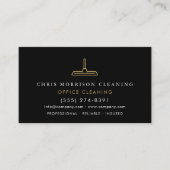 Office Cleaning Professional Black Gold 名刺 (正面)