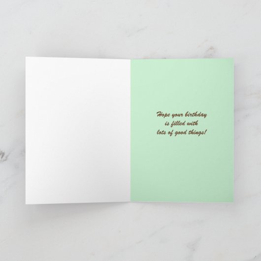 Office Co-workerグループ誕生日カードケーキ カード (内部)