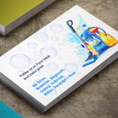 Office Commercial Cleaning Business Card Template 名刺