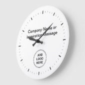 Office Companyロゴ時計 ラージ壁時計 (傾斜)