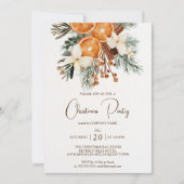 Office Company Christmas Holiday Partyへの招待 招待状 (正面)