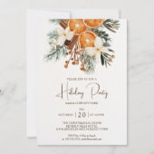 Office Company Christmas Holiday Partyへの招待 招待状 (正面)