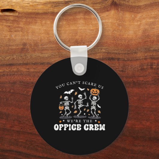 Office Crew Skeleton Dancing Halloween School Secr キーホルダー (正面)