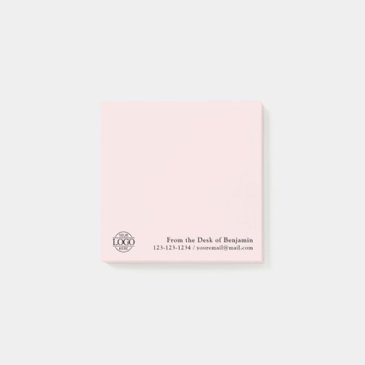 Office Custom Modern Simple Logo From the Desk of ポストイット (正面)