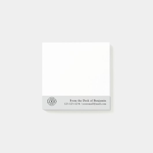 Office Custom Modern Simple Logo From the Desk of ポストイット (正面)