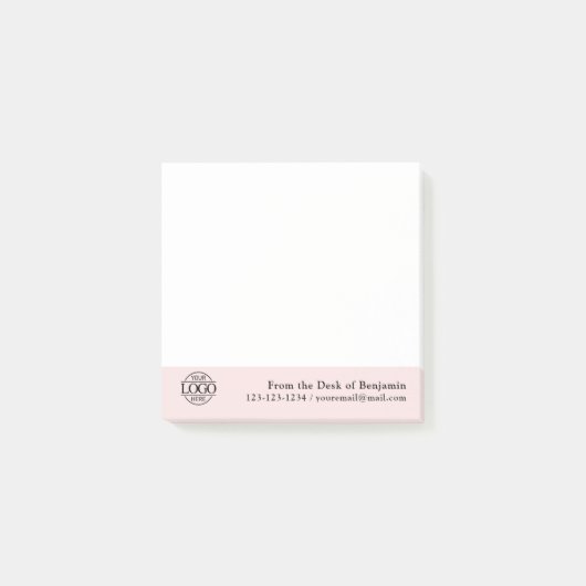 Office Custom Modern Simple Logo From the Desk of ポストイット (正面)