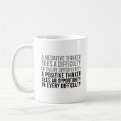 Office DecorのアイディアAの前向き考え方 コーヒーマグカップ (左)