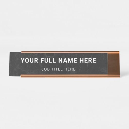 Office Deskの名前をカスタムするプレート(名前とRo) デスクネームプレート (正面)