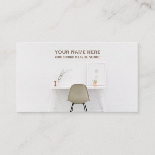 Office Desk、クリーニングサービス 名刺 (正面)