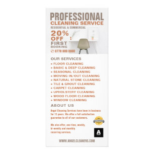 Office Desk, Cleaning Service Price Listラックカード ラックカード