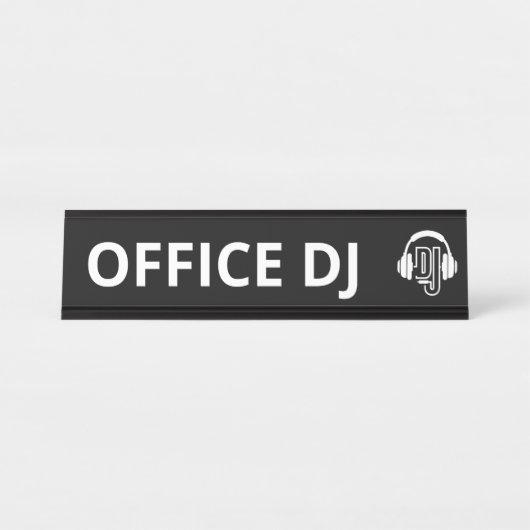Office DJ名プレート デスクネームプレート (正面)