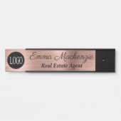 Office Doorのバラカスタム金ゴールドロゴシンボルや象徴 サインプレート (正面)