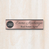 Office Doorのバラカスタム金ゴールドロゴシンボルや象徴 サインプレート (正面)