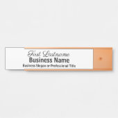 Office Doorシンボルや象徴クラシックモダンバラ金ゴールド標識 サインプレート (正面)