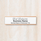 Office Doorシンボルや象徴クラシックモダンバラ金ゴールド標識 サインプレート (正面)