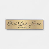 Office Doorシンボルや象徴シンプルモダンフェイク金ゴールド記号 サインプレート (正面)